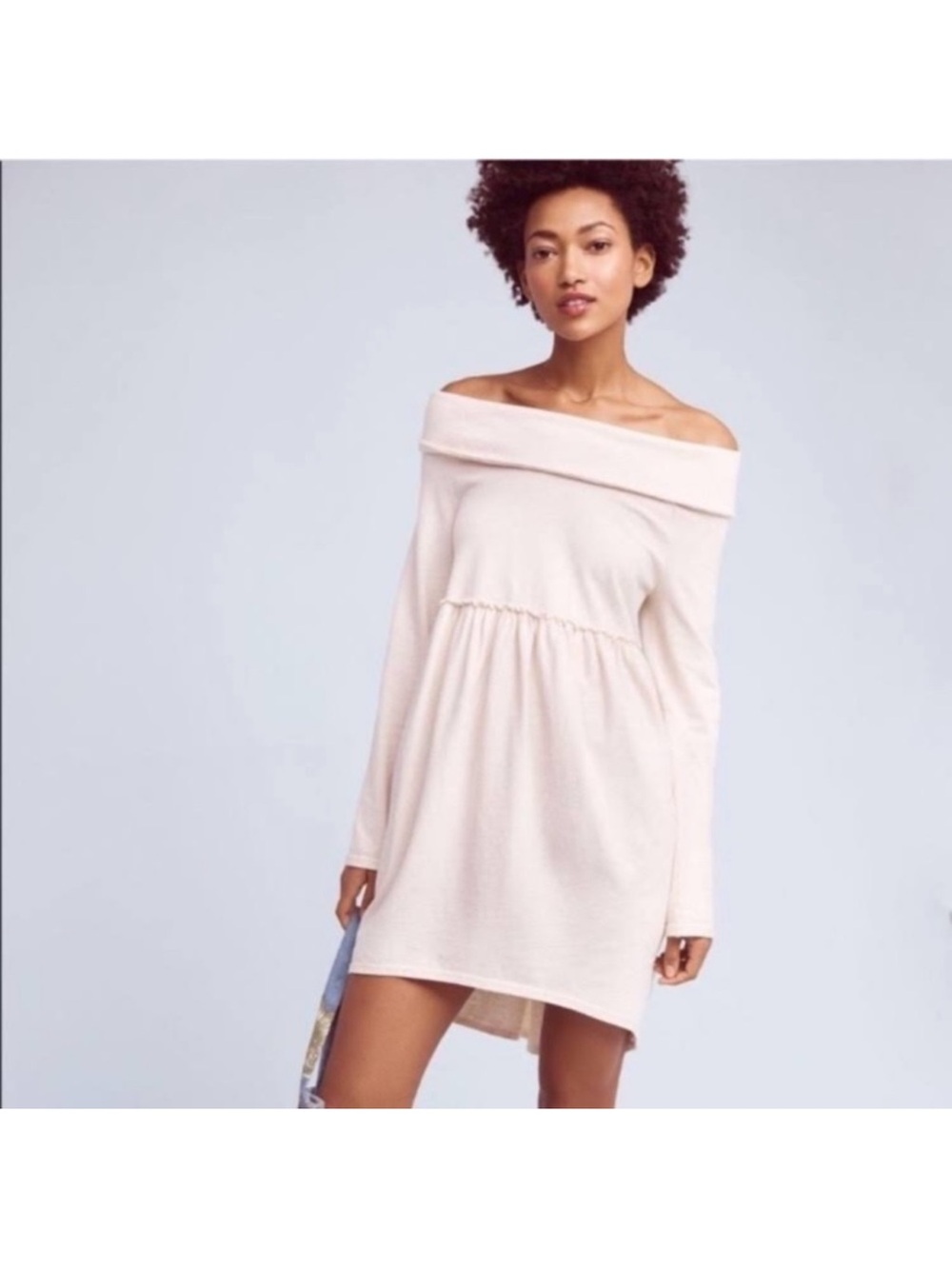 Anthropologie Saturday Sunday Off-Shoulder 100% Cotton Dress